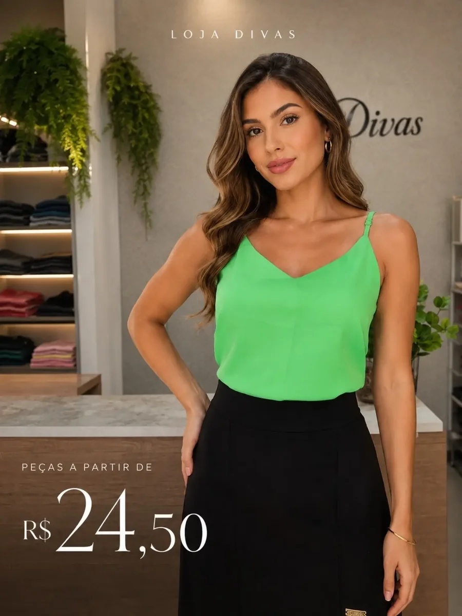 Regata verde com campanha a partir de R$ 24,50